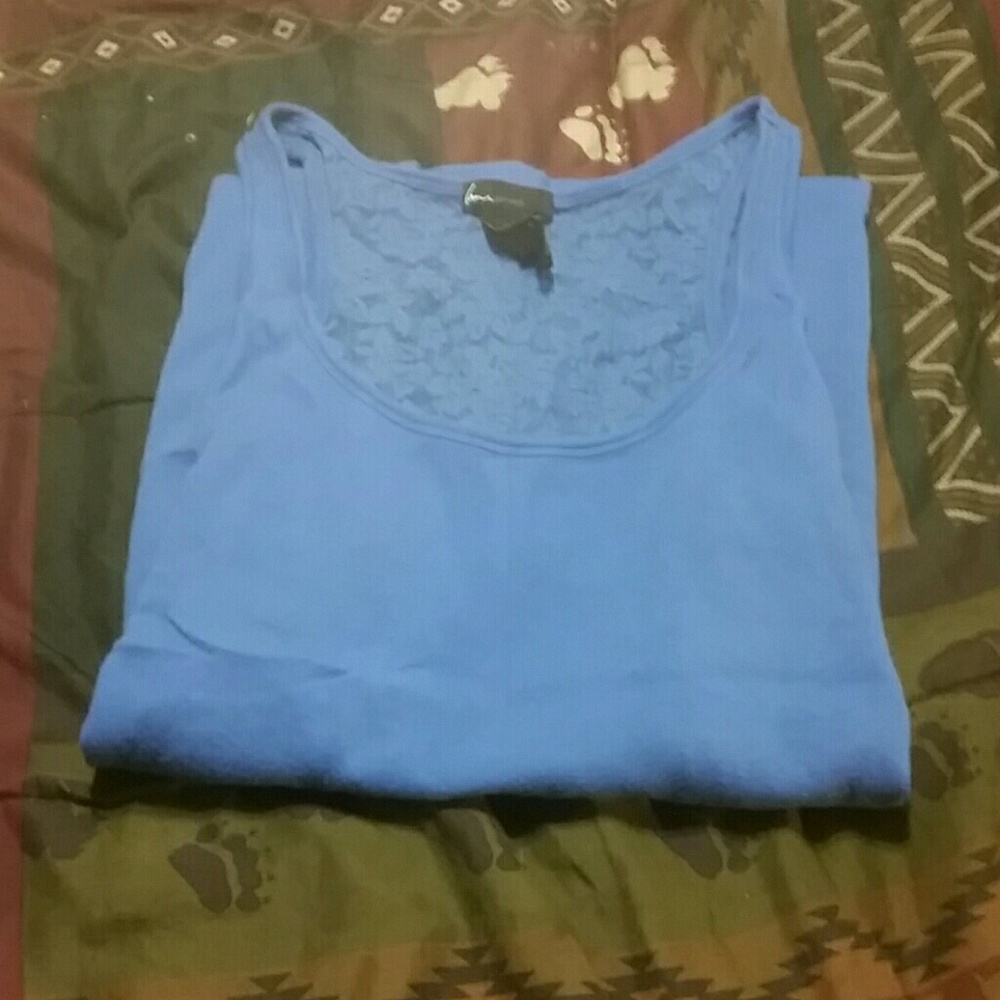 Medium blue tank top